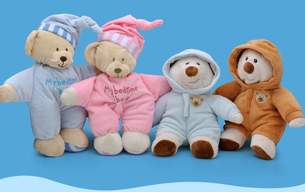 Poupée en Peluche pour Enfants - Ours en Peluche Apaisant